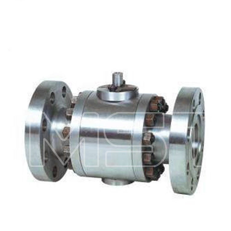 บอลวาล์วอุตสาหกรรมแบบติดตั้งด้านข้างแบบใช้แก๊ส Trunnion
